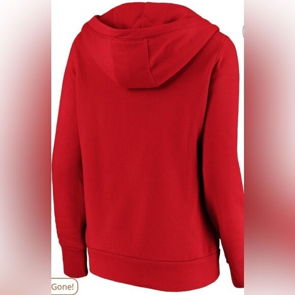 NWT Fanatics Women’s MLB Cincinnati Reds Logo V Neck Pullover Hoodie - Size S - Picture 5 of 10
